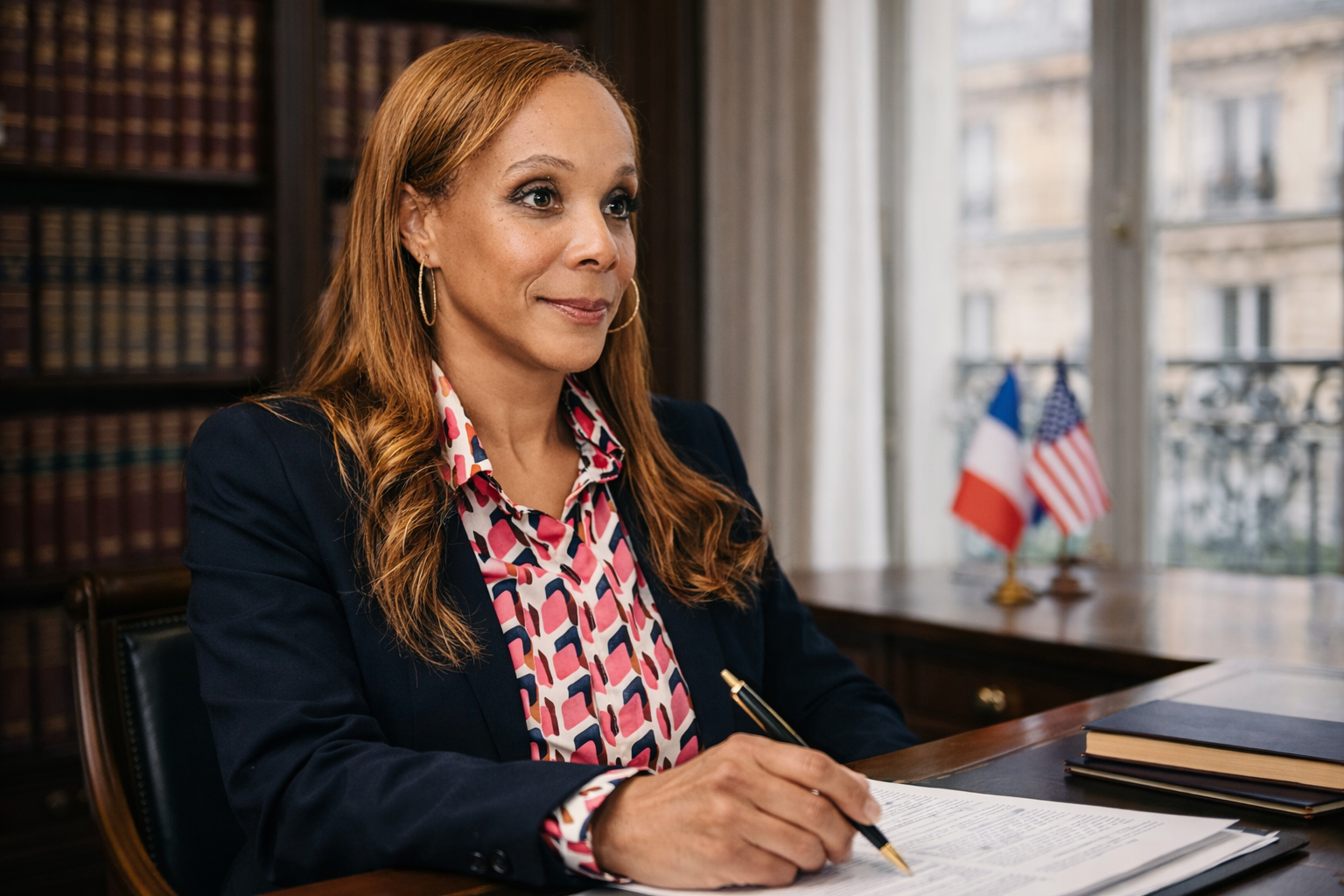 Maître Sophie Cilpa dans son cabinet